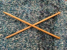 Extreme Textiles Wooden Giant Knitting Needles 24x750mm Good Used Condition