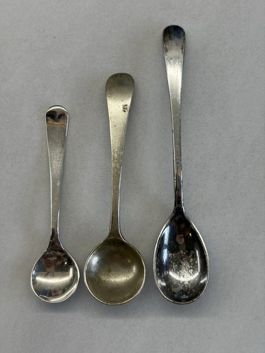 Vintage condiment spoons - 3,