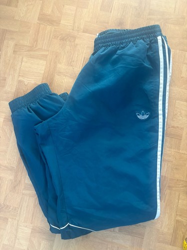 Adidas green tracksuit bottoms - green,