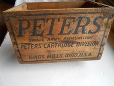 VINTAGE PETERS WOOD AMMO
