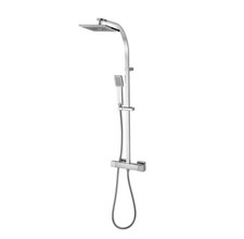 B&Q chrome shower with hand