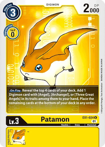 Ex1 024 patamon uncommon - -,
