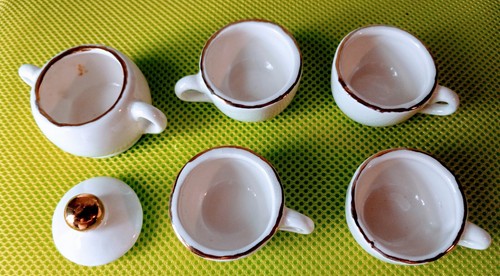 Vtg piece toy tea set - vtg., 6