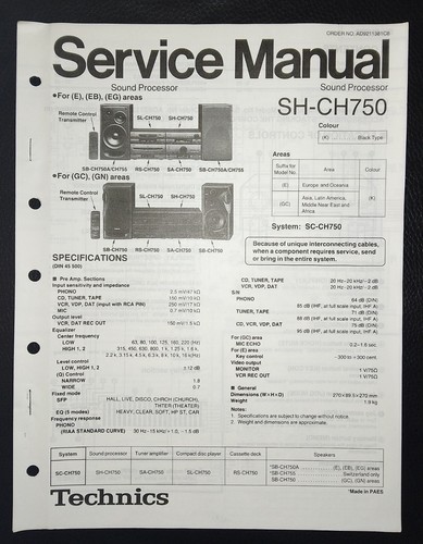 Technics sound processor - sound,