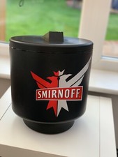 Ice Bucket Cooler Smirnoff Vodka  Man Cave Collectable Including Ice Scoop