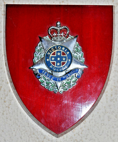 Victoria police wall plaque - wall,