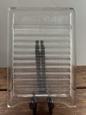 Vintage 1940s WWII “Midget-Washer” for Sink Washing Ribbed Glass Washboard USA