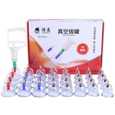 32PCS Cupping Vacuum Massage Cups Set Therapy Health Acupuncture Suction Magnet