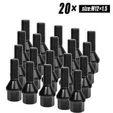 20X Black BMW Wheel Bolts for