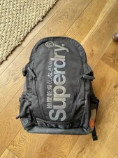 Superdry Medium Sized Rucksack With Laptop Compartment, Black, Used