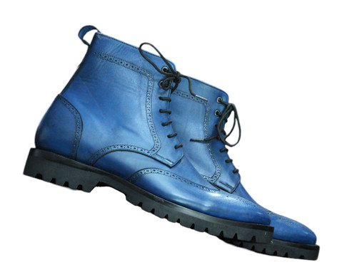 Handmade men blue burgundy - handmade, men's