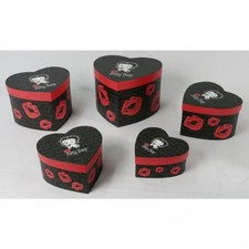 Set Of 5 Betty Boop Heart