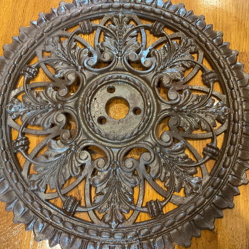 Victorian iron ceiling - ceiling, rose