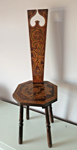 Antique welsh spinning chair - spinning,