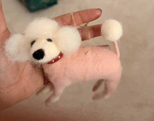 Cute felt pink - cute, poodle