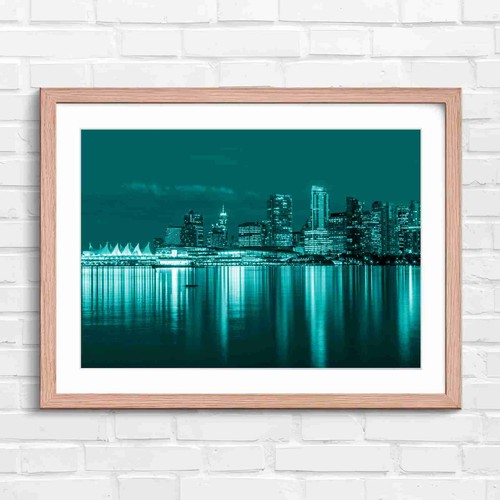 Vancouver skyline lights - skyline,