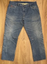 Mens Hood Motorcycle Jeans Blue Para Aramid Lining Motorbike Made In England 