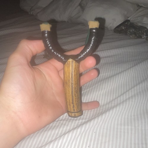 Wooden handle hunting catapult - handle,