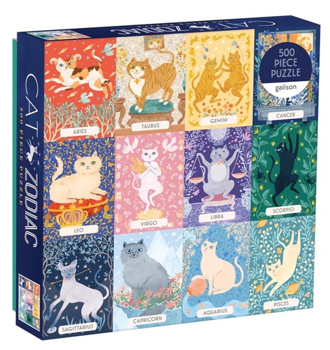 New box galison cat zodiac - new,