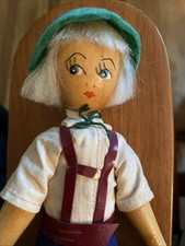 Vintage Polish Wooden Peg Doll