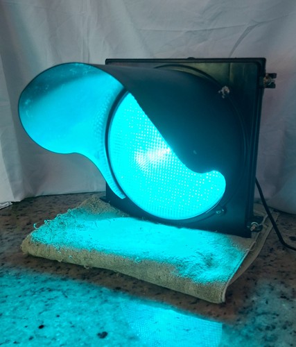 Vintage green traffic signal - vintage,