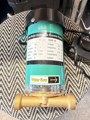 Water pressure booster - booster, pump