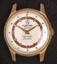 Mortima Two-Tone Bronze Men's Hand-Wind Vintage Watch -- Spares/Repairs