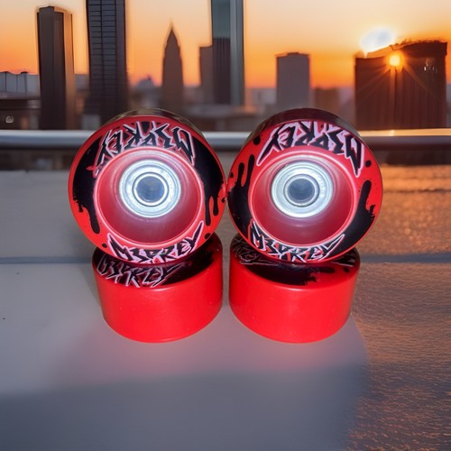 Red black skateboard - &,