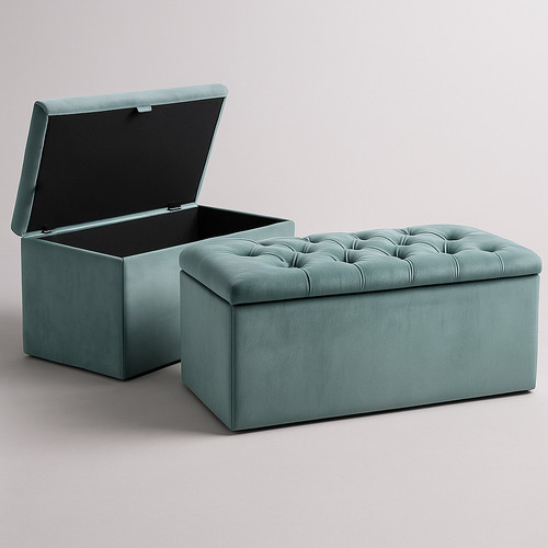 Ottoman storage chest blanket - storage,