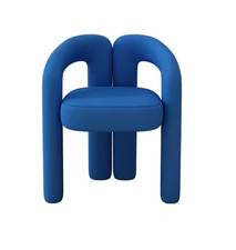 Curve Velvet Dining Chair ,Modern Bedroom Dressing Chair Living Room Armchair