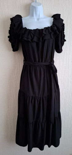 River island black tiered - river,