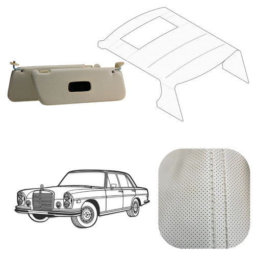Cream perforated headliner - perforated,