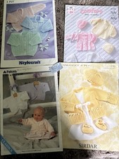 Job Lot Of 4 Baby Knitting Patterns