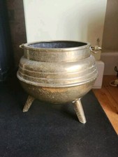 Vintage Brass Coal Bucket