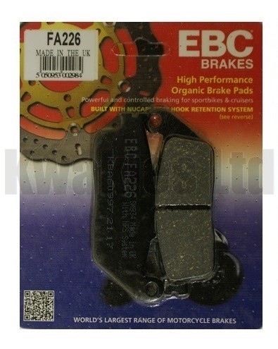 Ebc front brake pads - brake, fa226