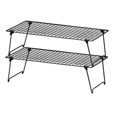 2x Ikea  GREJIG Shoe Rack Foldable Stackable No Assembly Needed 58x27x17 cm Grey