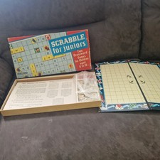 Scrabble For Juniors Vintage Game 2 Sided #W
