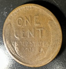 1917-S Lincoln Wheat Penny Circulated Strong Clash Die Profile Rev A-397