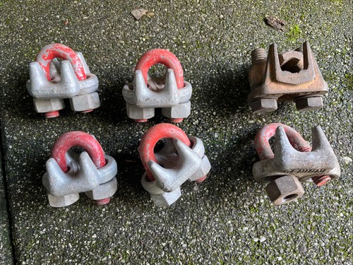 Lot assorted cable - assorted, clamps