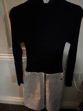 Lipsy Dress All In One Uk 8 Black White