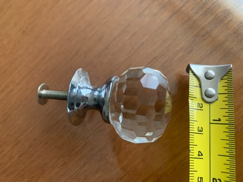 Round crystal drawer - ,