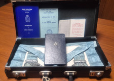 Vintage 1980 Leather Masonic