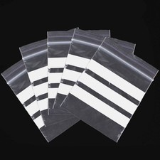 GRIP SEAL BAGS WRITABLE WHITE