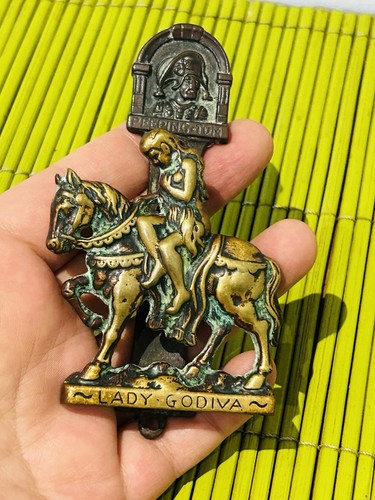 Antique brass lady godiva - antique,