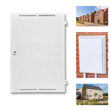 Gas Meter Box Replacement Door | White | Cavity/Recessed Box | 550mm x 382mm