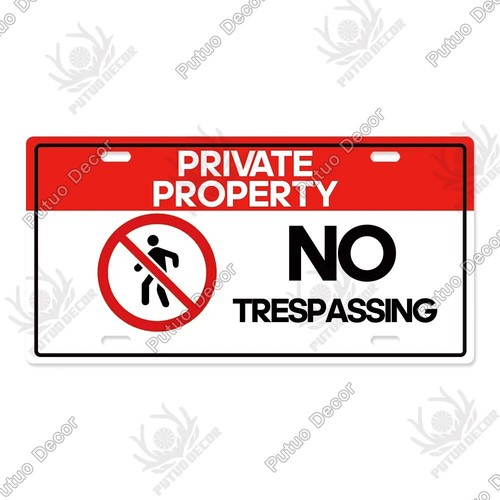 Trespassing private - no,