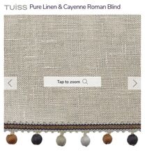 Linen Cayenne Roman Blind
