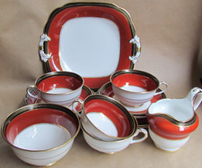 GROSVENOR CHINA JACKSON & GOSLING 6706 FOUR PLACE TEA SET (10860)