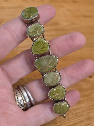 Navajo green turquoise - ss, link