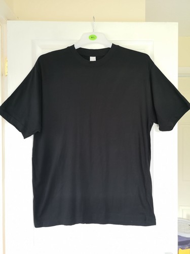 Men black plain t - plain, t-shirt